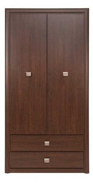 Гардероб Koen SZF2D2S - 103.5 х 200 х 56.5 cm, венге магия