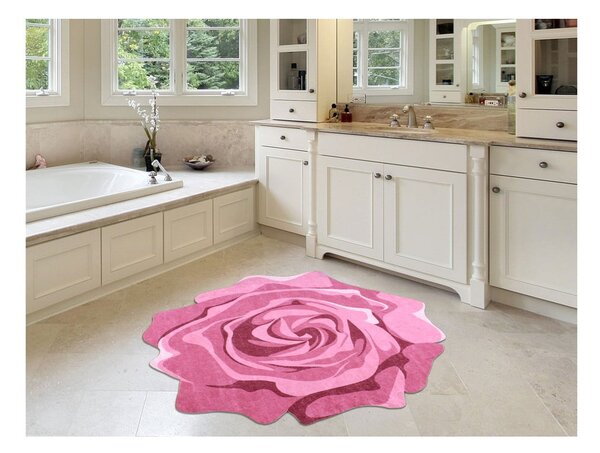 Килим Rose Duro, ⌀ 80 cm Pembe - Vitaus