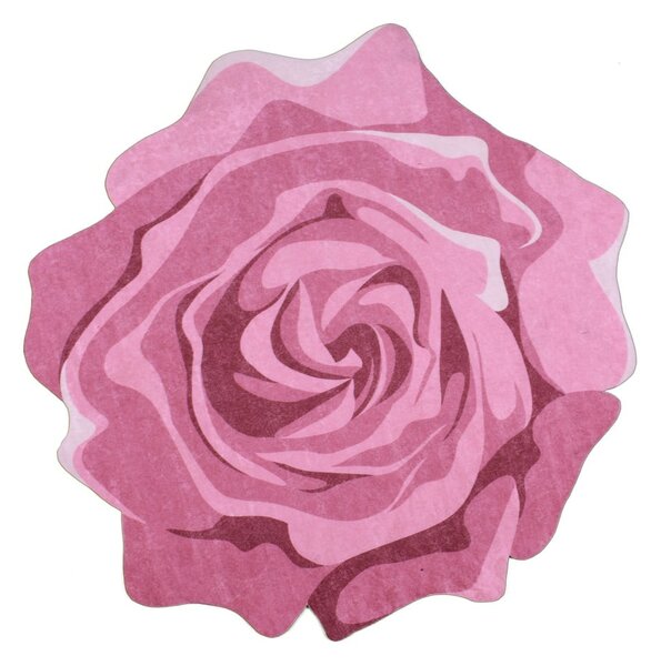 Килим Rose Duro, ⌀ 80 cm Pembe - Vitaus