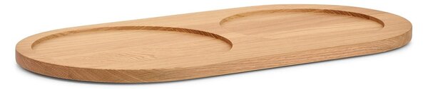 Подложка за купа за хранене 24x46 cm Doppio Oak Natural M/L – MiaCara