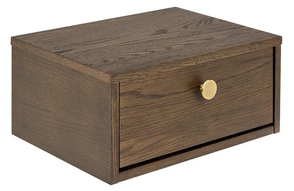 Нощно шкафче от декор от дъб в тъмно естествен цвят Monfort – Actona
