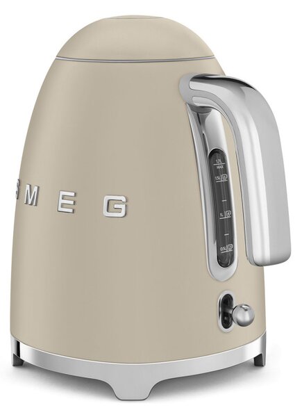 Електрическа кана SMEG KLF03MLMEU, 2400 W, 1.7 л, 360° основа, Матово покритие, Лунна светлина
