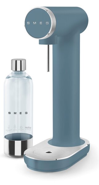 Машина за сода SMEG Collezione SKC01SBM, 800 мл, CO2, Предпазен клапан, Тавичка за отцеждане, Ръчна, Син