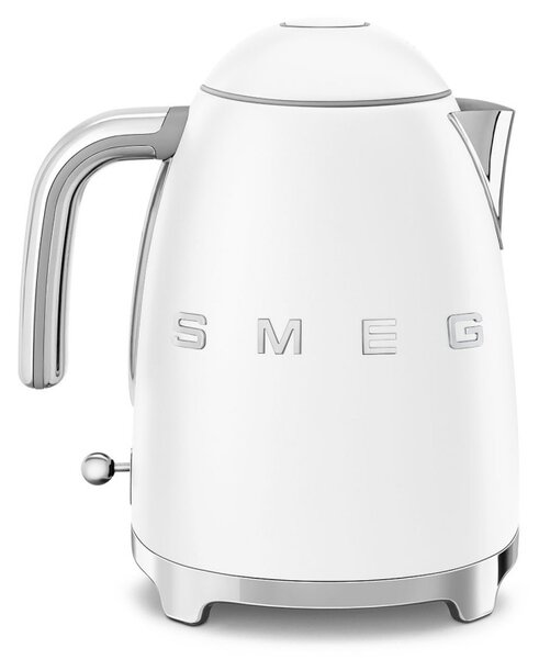 Електрическа кана SMEG KLF03WHMEU, 2400 W, 1.7 л, 360° основа, Матово покритие, Бял