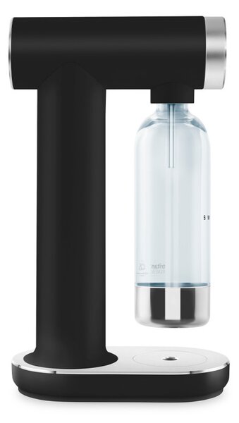Машина за сода SMEG Collezione SKC01BLM, 800 мл, CO2, Предпазен клапан, Тавичка за отцеждане, Ръчна, Черен мат