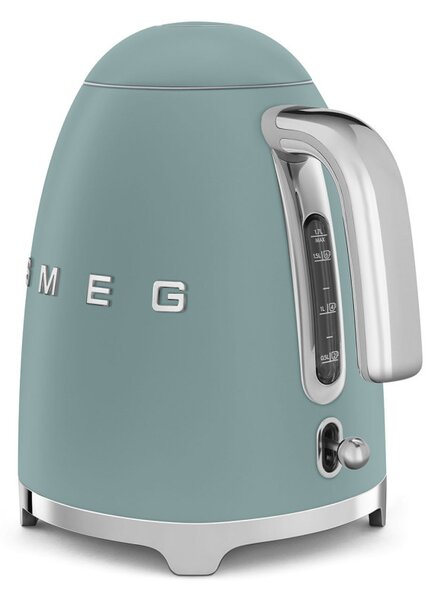 Електрическа кана SMEG KLF03EGMEU, 2400 W, 1.7 л, 360° основа, Матово покритие, Изумрудено зелено
