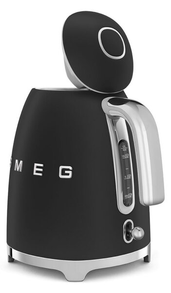 Електрическа кана SMEG KLF03BLMEU, 2400 W, 1.7 л, 360° основа, Матово покритие, Черен