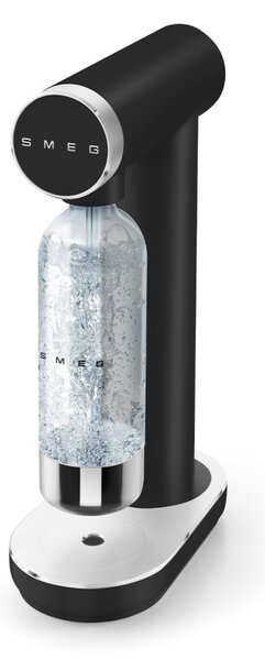 Машина за сода SMEG Collezione SKC01BLM, 800 мл, CO2, Предпазен клапан, Тавичка за отцеждане, Ръчна, Черен мат