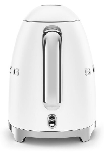 Електрическа кана SMEG KLF03WHMEU, 2400 W, 1.7 л, 360° основа, Матово покритие, Бял