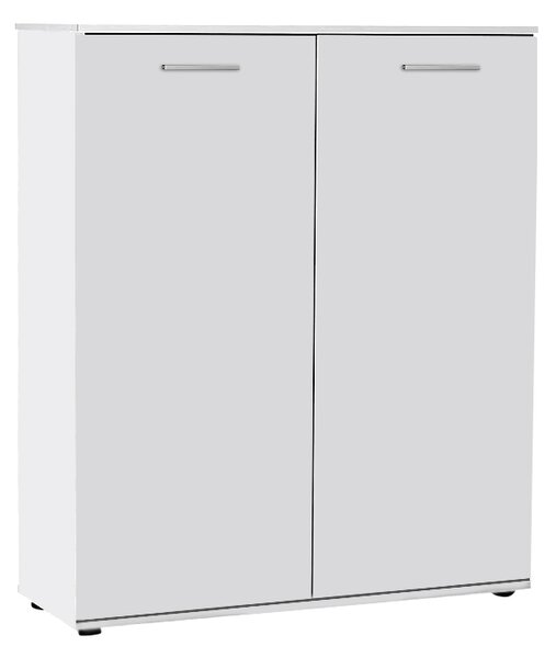 Двукрилен шкаф за обувки Ultra TopMebel за 2 чифта в бял цвят 91x35x108cm