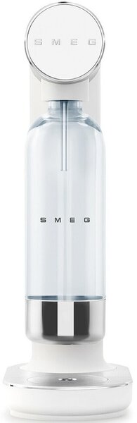 Машина за сода SMEG Collezione SKC01WHM, 800 мл, CO2, Предпазен клапан, Тавичка за отцеждане, Ръчна, Бял мат