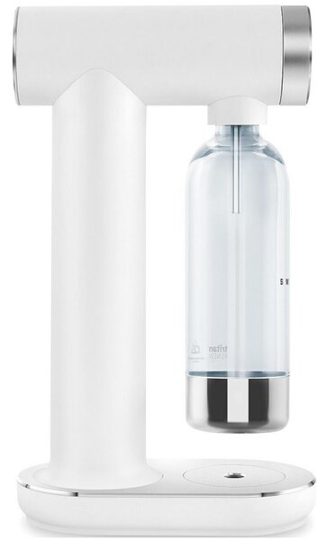 Машина за сода SMEG Collezione SKC01WHM, 800 мл, CO2, Предпазен клапан, Тавичка за отцеждане, Ръчна, Бял мат