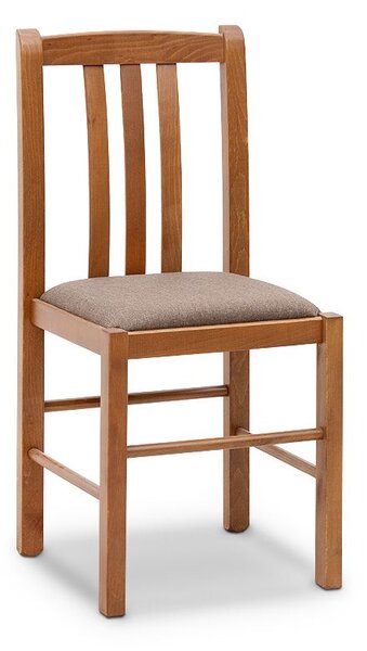Трапезен стол Derry TopMebel от масивна букова дървесина в цвят орех 42x42x90cm