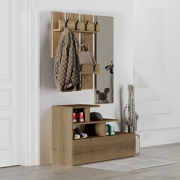 Антре мебел Vesty TopMebel от меламин в светлокафяв цвят 100x36x61cm