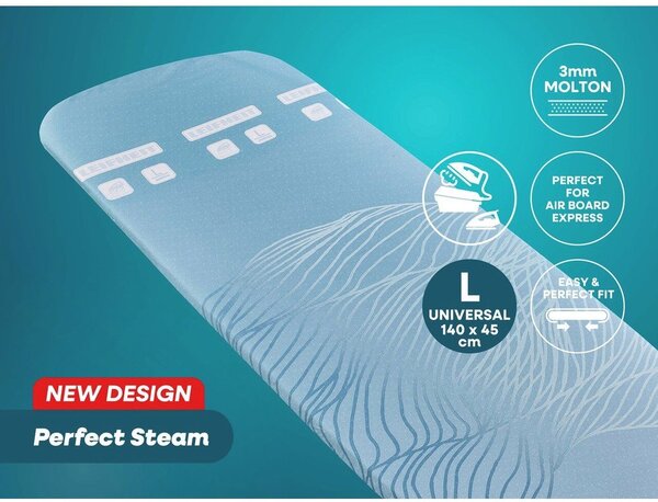 Покривало за дъска за гладене 140x45 cm Perfect Steam L/Universal – LEIFHEIT