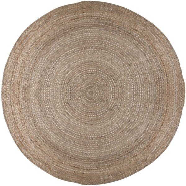 Килим Capri от юта кръгъл натурален 180X180 см, Flair Rugs
