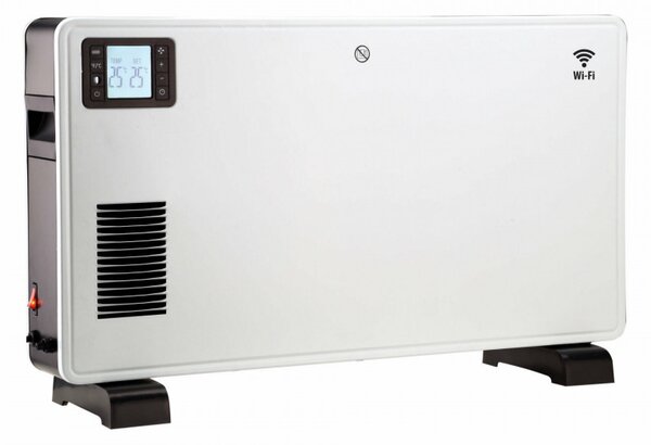 Конвектор с Wi-Fi Elite WCH-1405, 2300W, LCD, Дистанционно, Вентилатор, Таймер, Бял