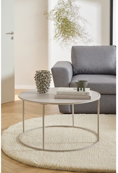 Сива стоманена кръгла масичка за кафе ø 80 cm Seaford – Actona