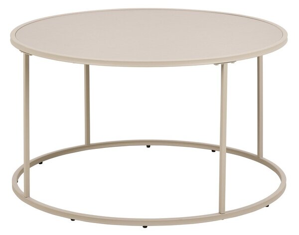 Сива стоманена кръгла масичка за кафе ø 80 cm Seaford – Actona