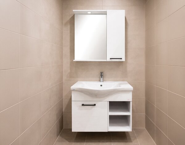 Модулен шкаф за баня Asya eco - 80 cm, сив