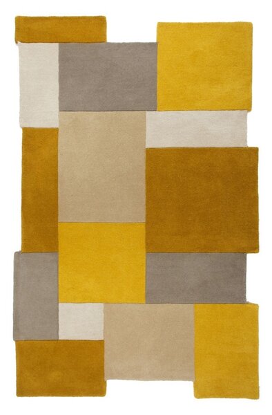 Килим Collage Жълт Охра/Естествен 120X180 см, Flair Rugs