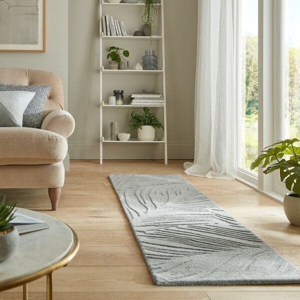Пътека Lino Leaf Сив 60X230 см, Flair Rugs