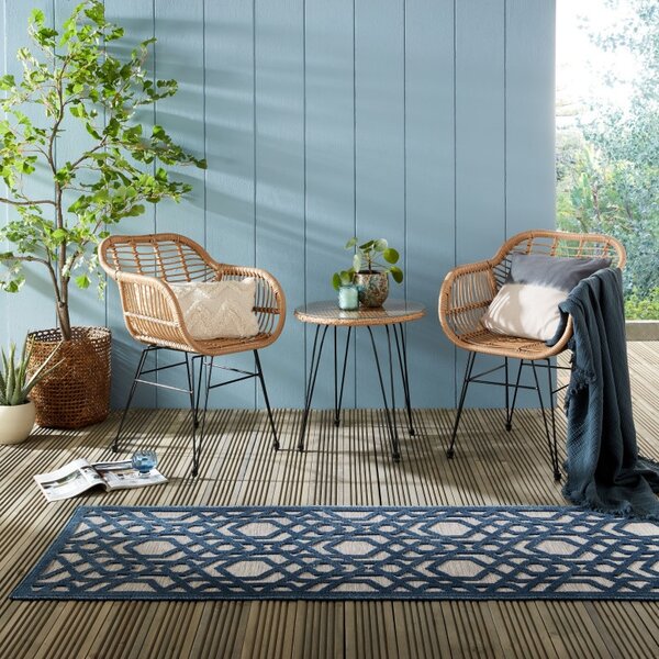Пътека Оро Синя 66X230 см, Flair Rugs