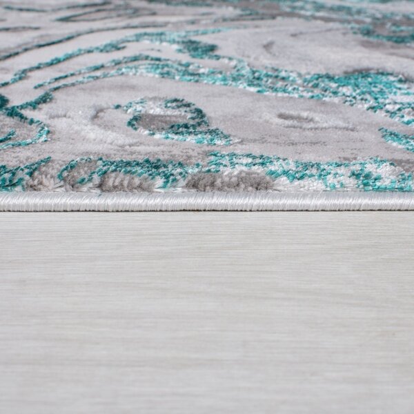 Мраморен килим Marbled GREEN SMARALD 80X150 cm, Flair Rugs
