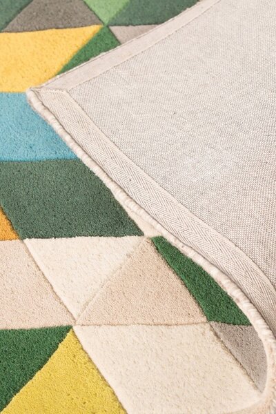 Килим Prism Зелен/Многоцветен 80X150 см, Flair Rugs