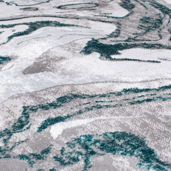 Мраморен килим Marbled GREEN SMARALD 80X150 cm, Flair Rugs