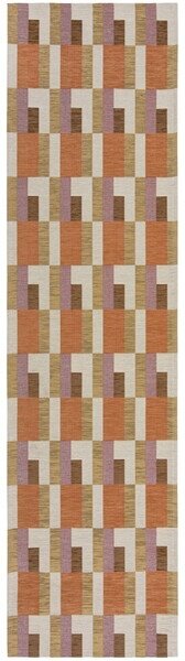 Килим за площ Manhattan Manhattan Riley Block Geo Natural 60X230 cm, Flair Rugs