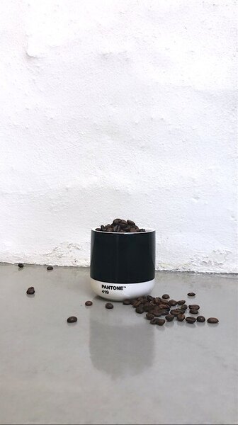 Черна порцеланова чаша за капучино 175 ml Black 419 – Pantone