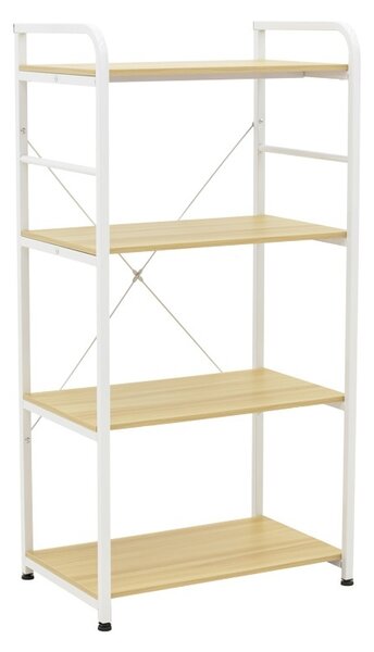 Стояща етажерка, Depo, Pako World, MDF, бяла, 60x40x120 см