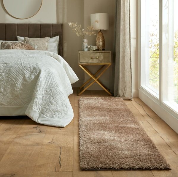 Пътека, Velvet, Flair Rugs, сиво-кафява, 60x230 см
