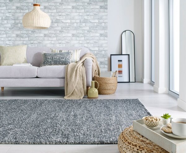 Килим, Minerals, Flair Rugs, сив, 80x150 см