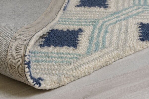 Килим, Marco, Flair Rugs, син, 120x170 см