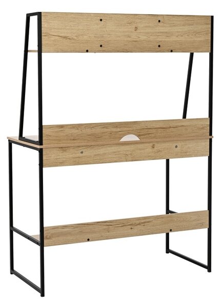 Бюро с рафт, Herbey, Pako World, дъб, 100x48x139 см