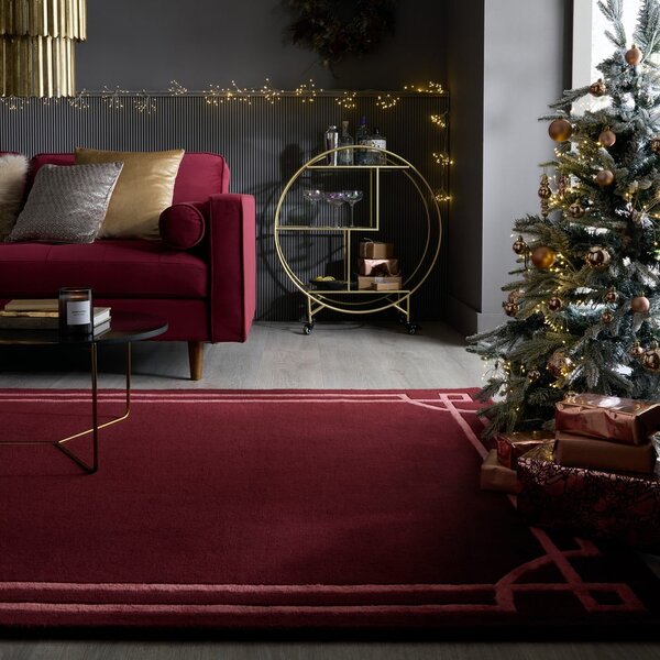 Бордо ръчно изработен вълнен килим 120x170 cm Gatsby – Flair Rugs