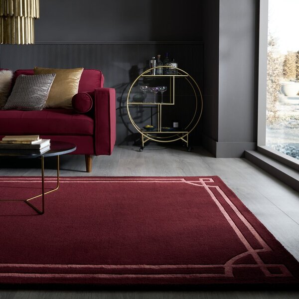 Бордо ръчно изработен вълнен килим 120x170 cm Gatsby – Flair Rugs