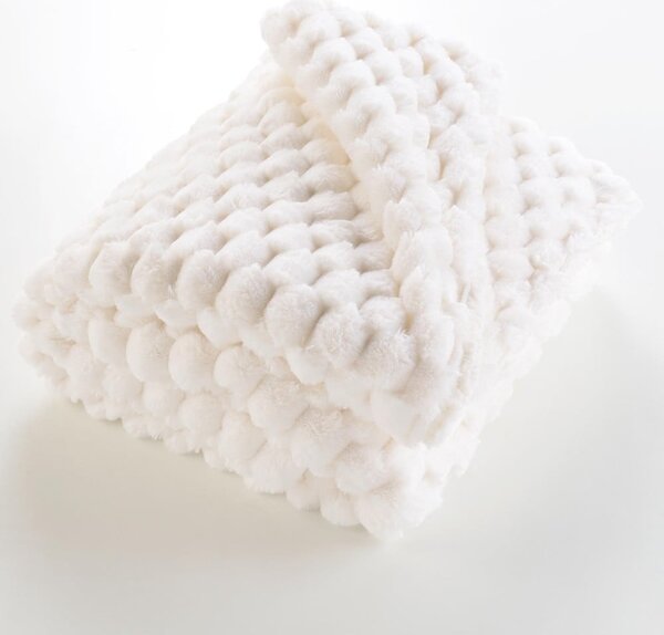 Кремаво одеяло от микроплюш 220x240 cm Frosty – douceur d'intérieur