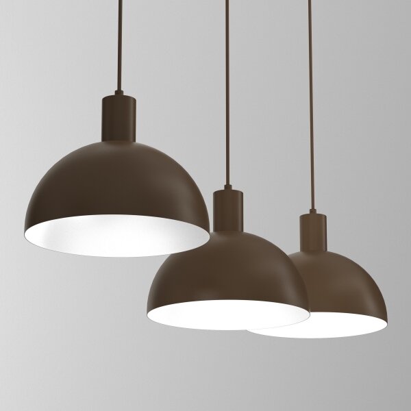 Полилей на кабел HANDA 3xE27/15W/230V кафяв