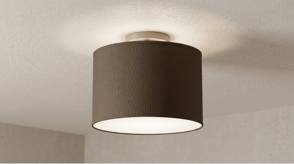 Плафон ARDEN 1xE27/15W/230V Ø 25 см черен