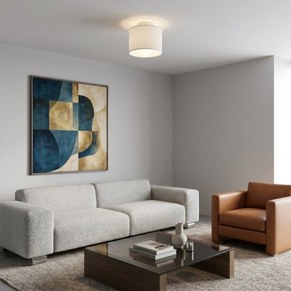 Плафонно осветително тяло ARDEN 1xE27/15W/230V Ø 18 см бяло