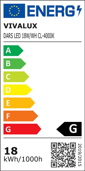 Плафониера DARS LED, 18W, 4000K