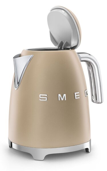 Електрическа кана SMEG KLF03CHMEU, 2400 W, 1.7 л, 360° основа, Матово покритие, Шампанско