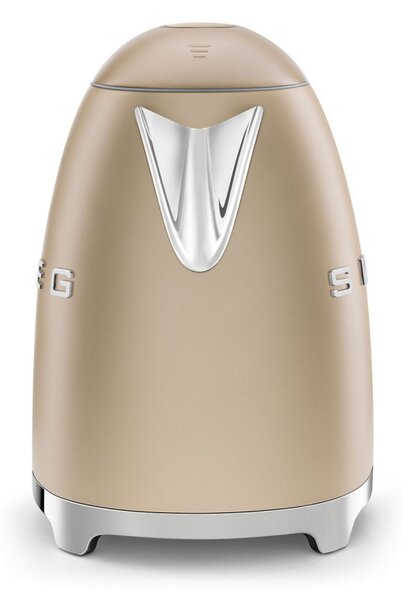 Електрическа кана SMEG KLF03CHMEU, 2400 W, 1.7 л, 360° основа, Матово покритие, Шампанско
