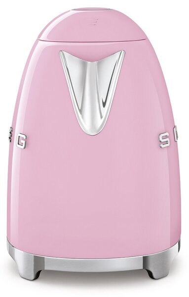 Електрическа кана SMEG KLF03PKEU, 2400 W, 1.7 л, 360° основа, Гланцово покритие, Розов