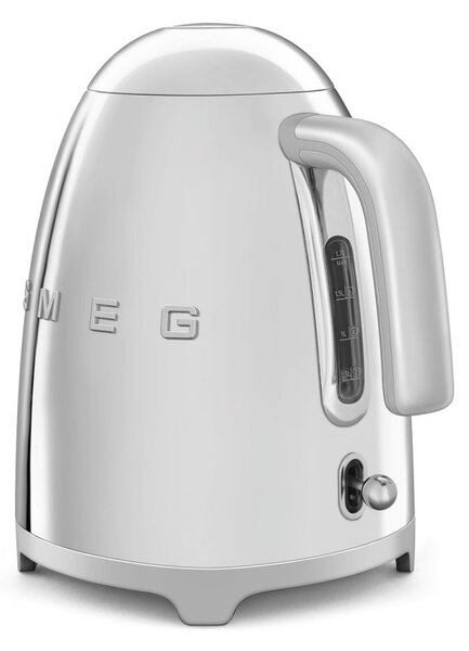 Електрическа кана SMEG KLF03SSEU, 2400 W, 1.7 л, 360° основа, Гланцово покритие, Инокс