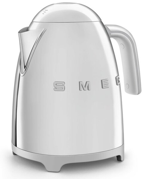 Електрическа кана SMEG KLF03SSEU, 2400 W, 1.7 л, 360° основа, Гланцово покритие, Инокс