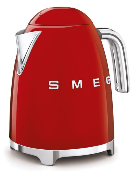 Електрическа кана SMEG KLF03RDEU, 2400 W, 1.7 л, 360° основа, Гланцово покритие, Червен